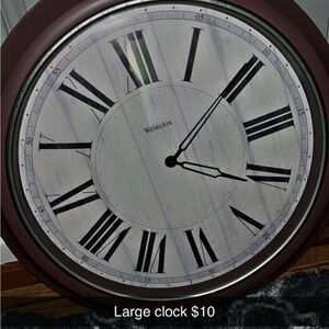 Classic Black and Brown Wall Clock
